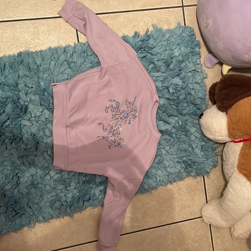 Size xs, 4-5, girl sweatshirt.